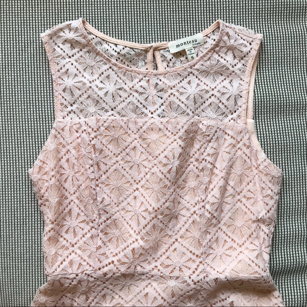 Light Pink Monteau Dress
